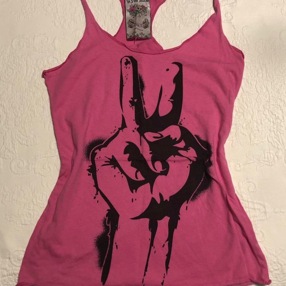 A Fine Mess Y2K Graphic Tank Top - Picture 2 of 3